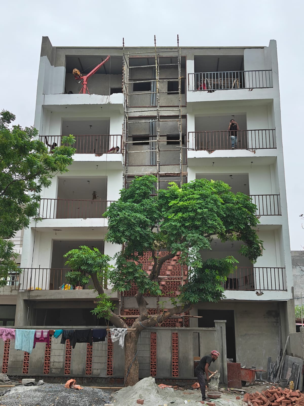 Terrace French doors project in Delhi